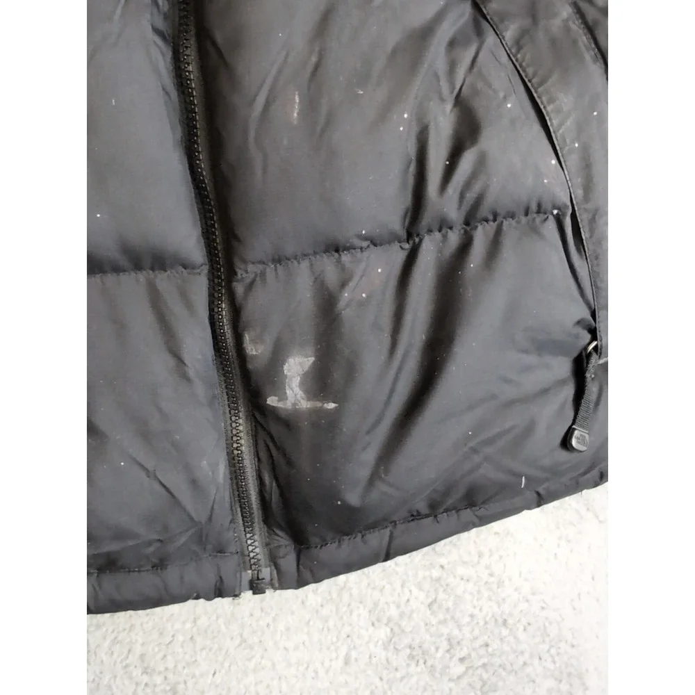 The North Face Nuptse Puffer‎ Vest Men's Medium 700 Goose Down Black Zip A188